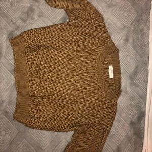Forever 21 knitted mustard top